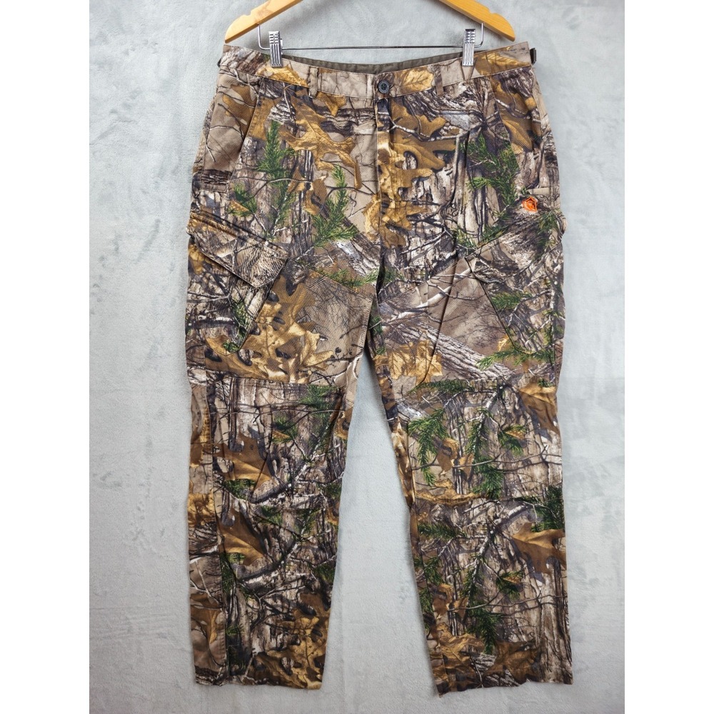 Game Winner Camo Cargo Twill Pants XL‎ 38x29 Realtree Brown Utility Hunting